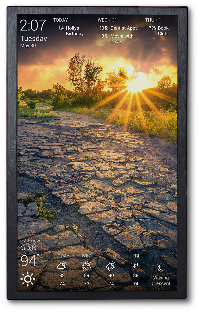 DAKboard office welcome board